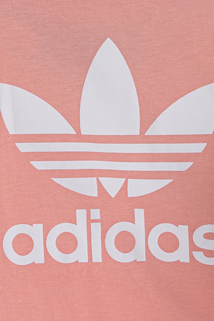 Dječja pamučna majica kratkih rukava adidas Originals narančasta JC9188