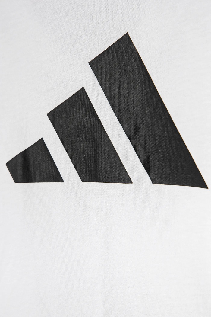 Παιδικό βαμβακερό μπλουζάκι adidas λευκό JC9720