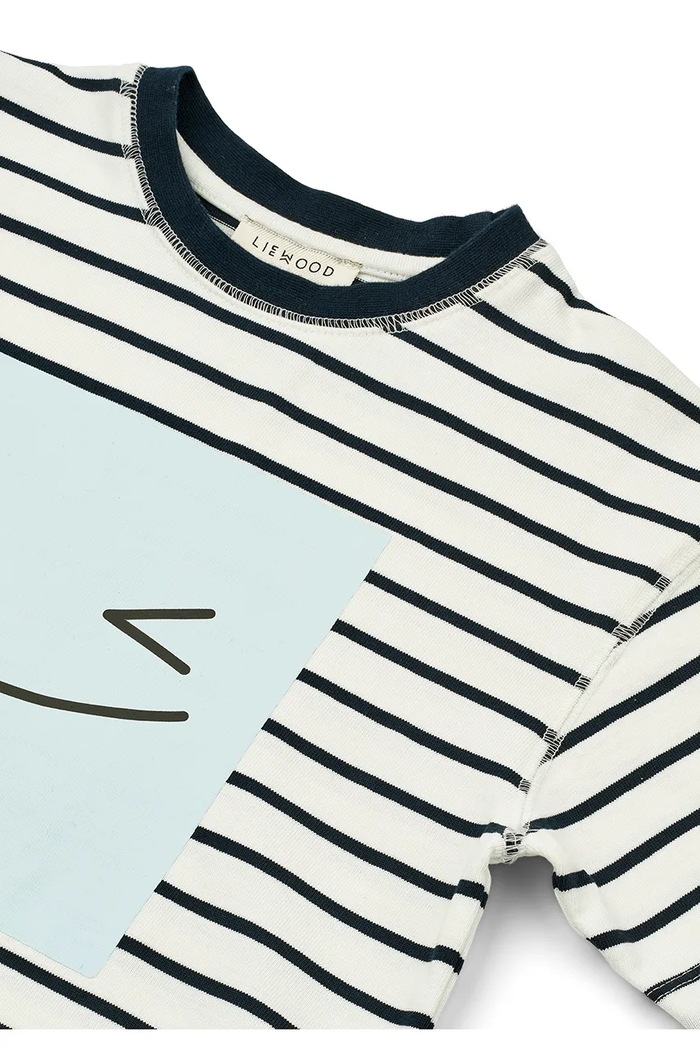 Chłopiec Liewood T-shirt bawełniany dziecięcy Tyler Placement Shortsleeve T-shirt LW19813 biały