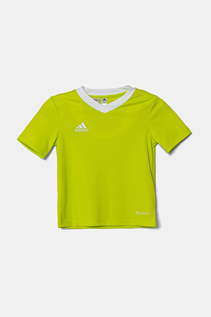 Dětské tričko adidas Performance V výstřih zelená HC5079