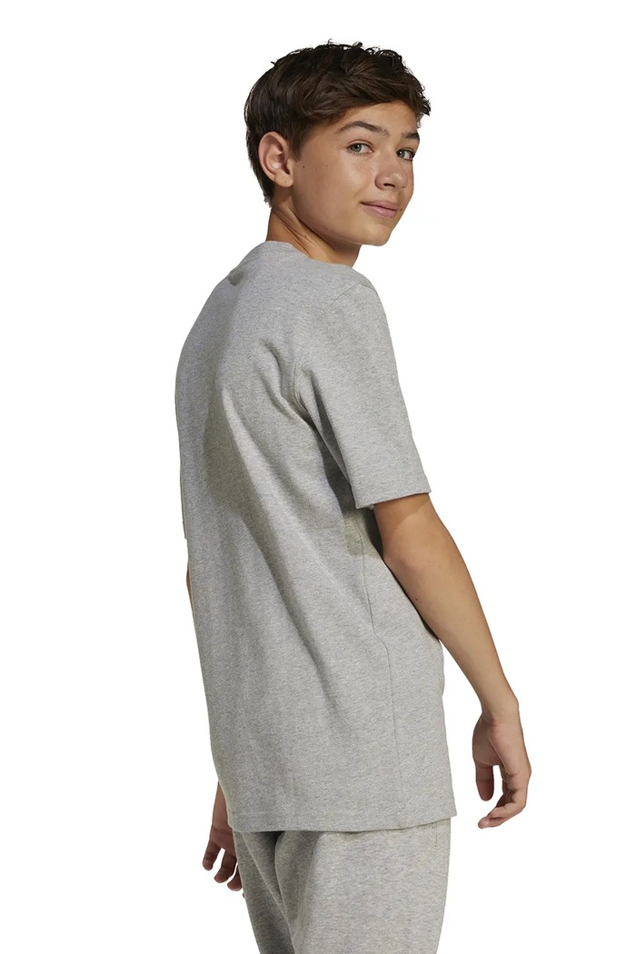 Dětské bavlněné tričko adidas JC7641 šedá