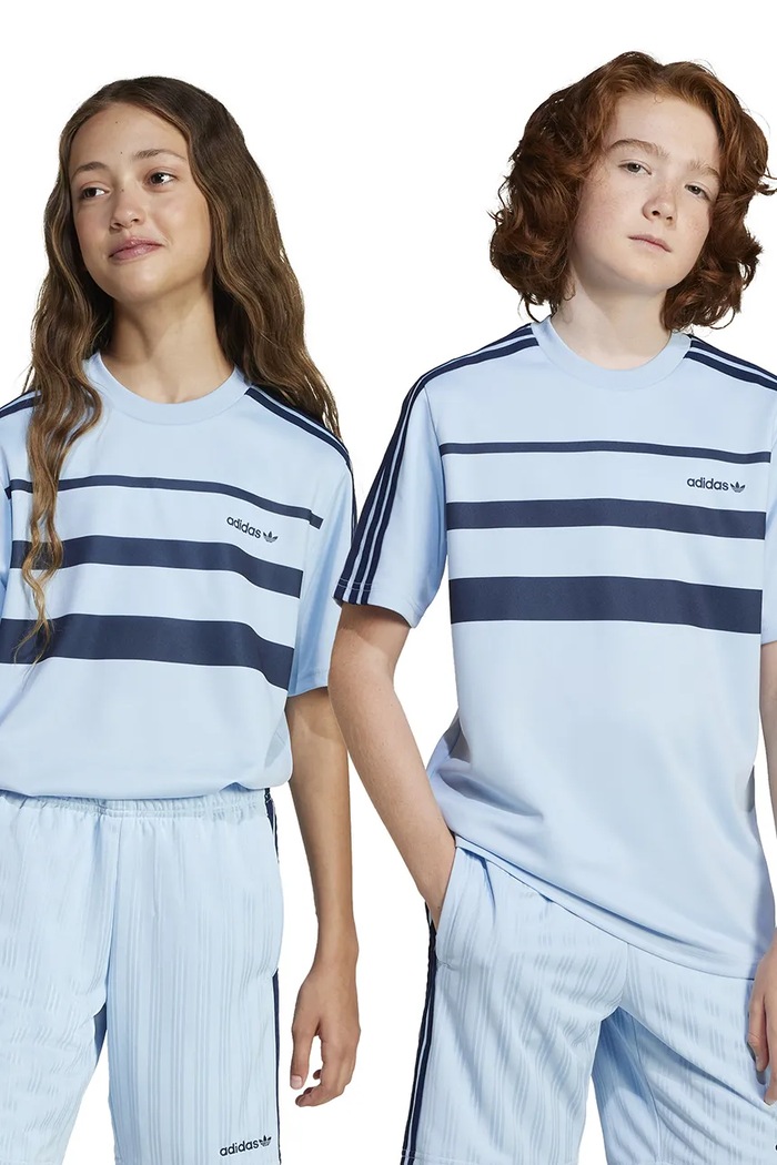 adidas Originals t-shirt dziecięcy aplikacja niebieski JC9043