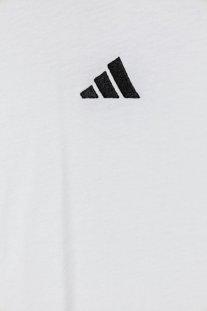 Dětské bavlněné tričko adidas bílá JD6488