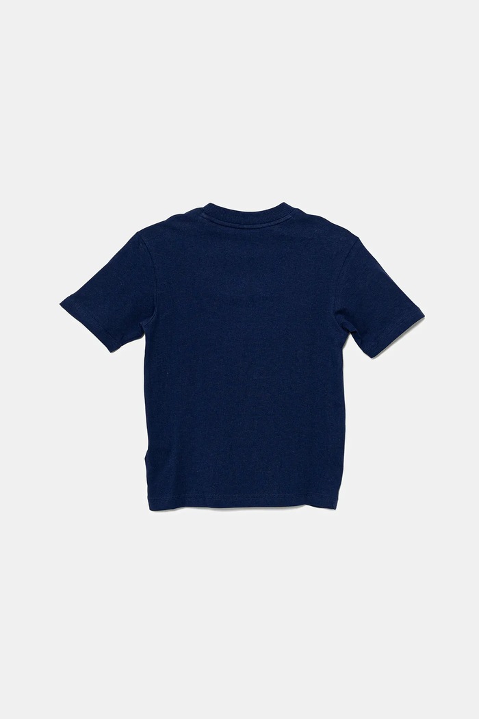 Момче Детска памучна тениска adidas JY0613 тъмносин