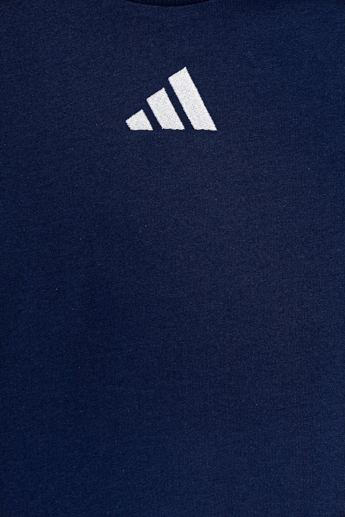 Детска памучна тениска adidas тъмносин JY0613