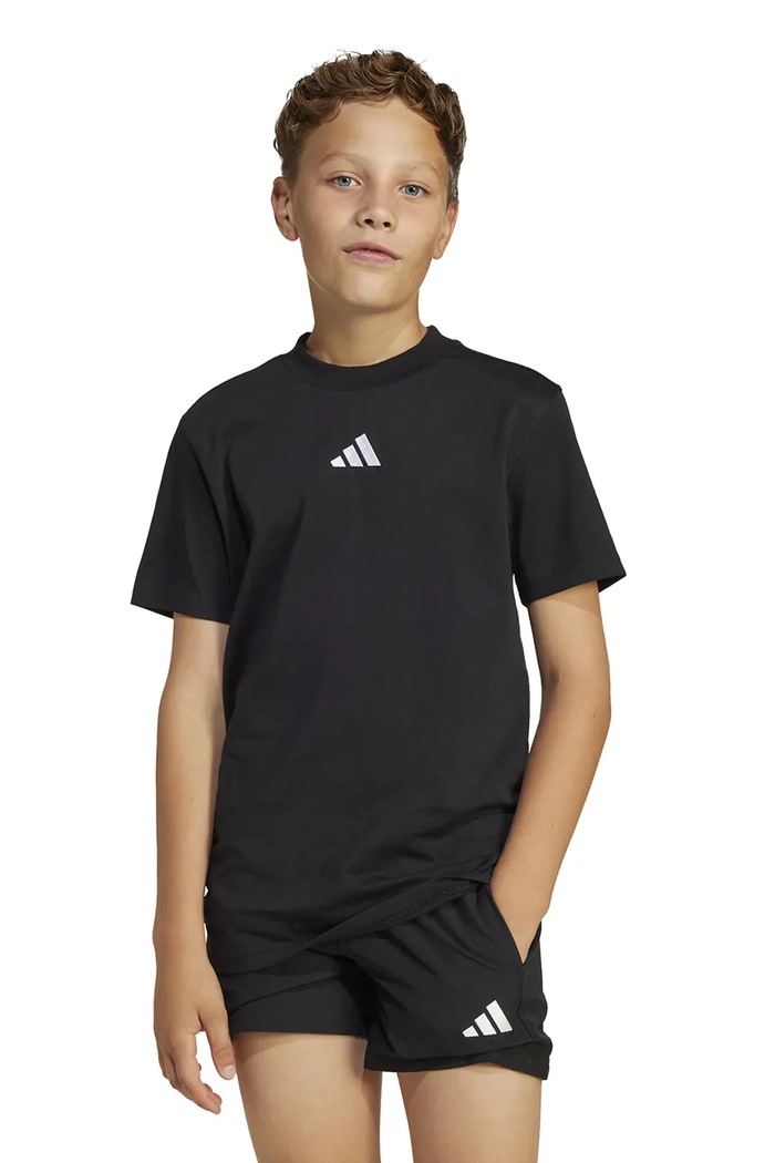 Παιδικό βαμβακερό μπλουζάκι adidas JC9776