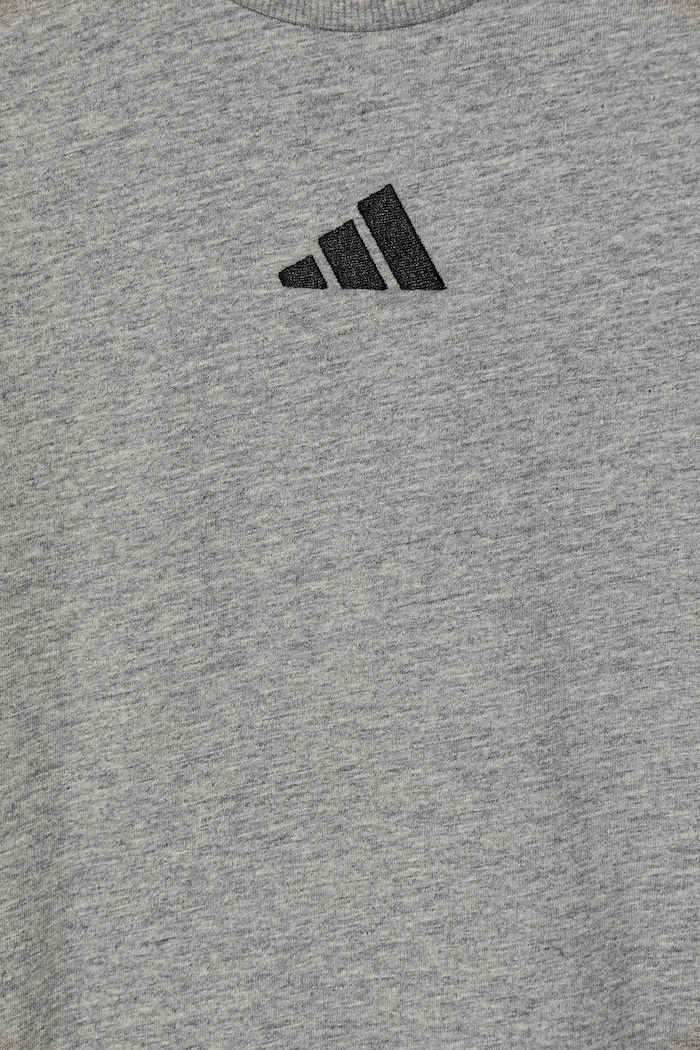 Dětské bavlněné tričko adidas šedá JD6486