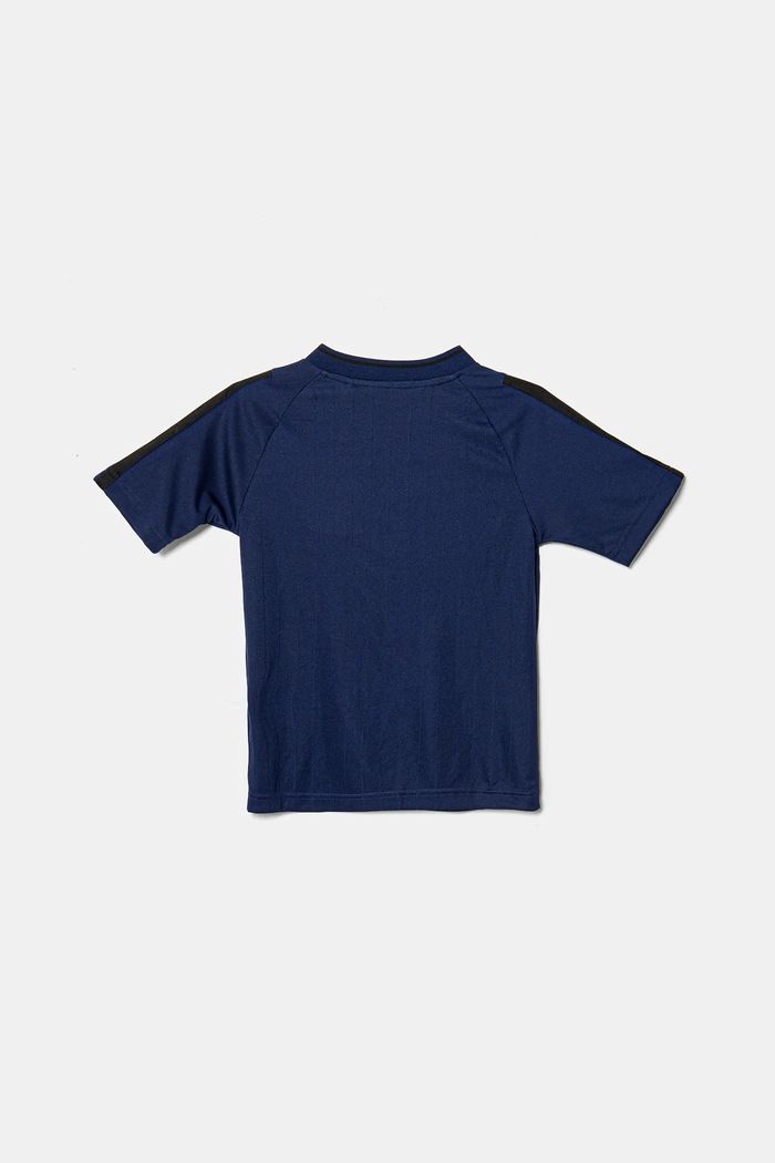 Chłopiec adidas t-shirt dziecięcy JC8035 granatowy