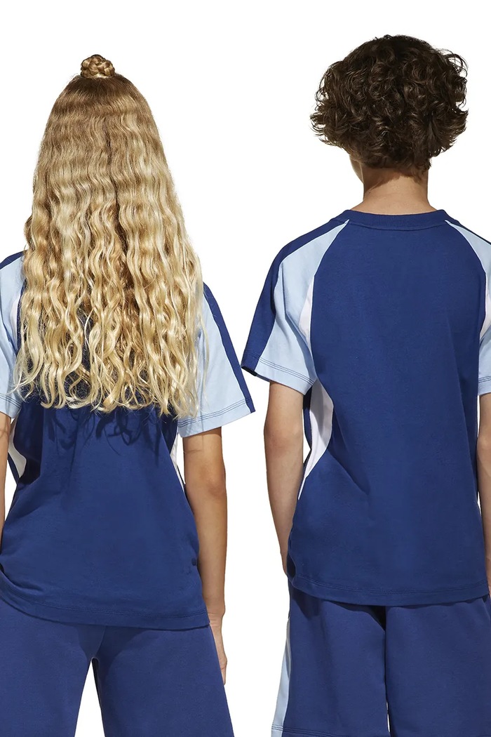 adidas t-shirt bawełniany dziecięcy JD0060 granatowy