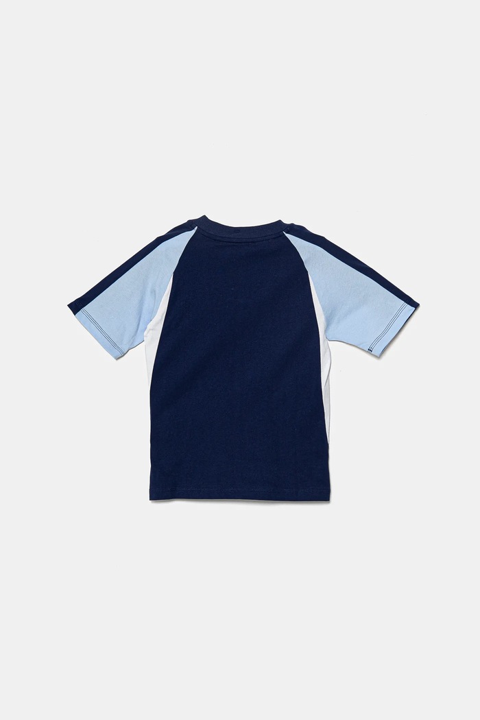 Chłopiec adidas t-shirt bawełniany dziecięcy JD0060 granatowy