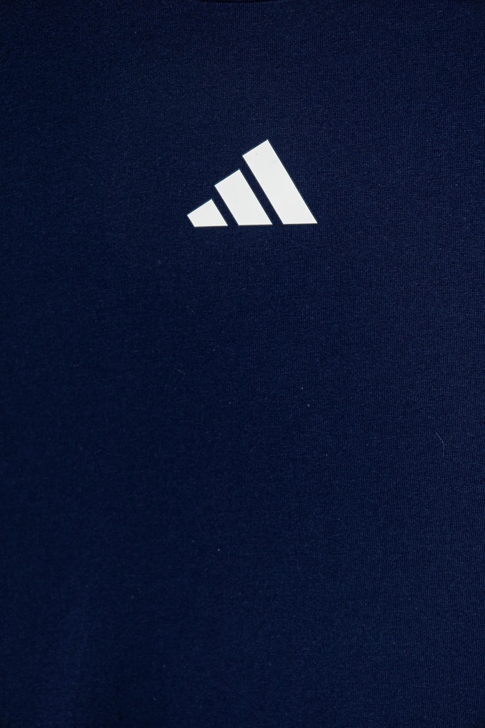 adidas t-shirt bawełniany dziecięcy granatowy JD0060