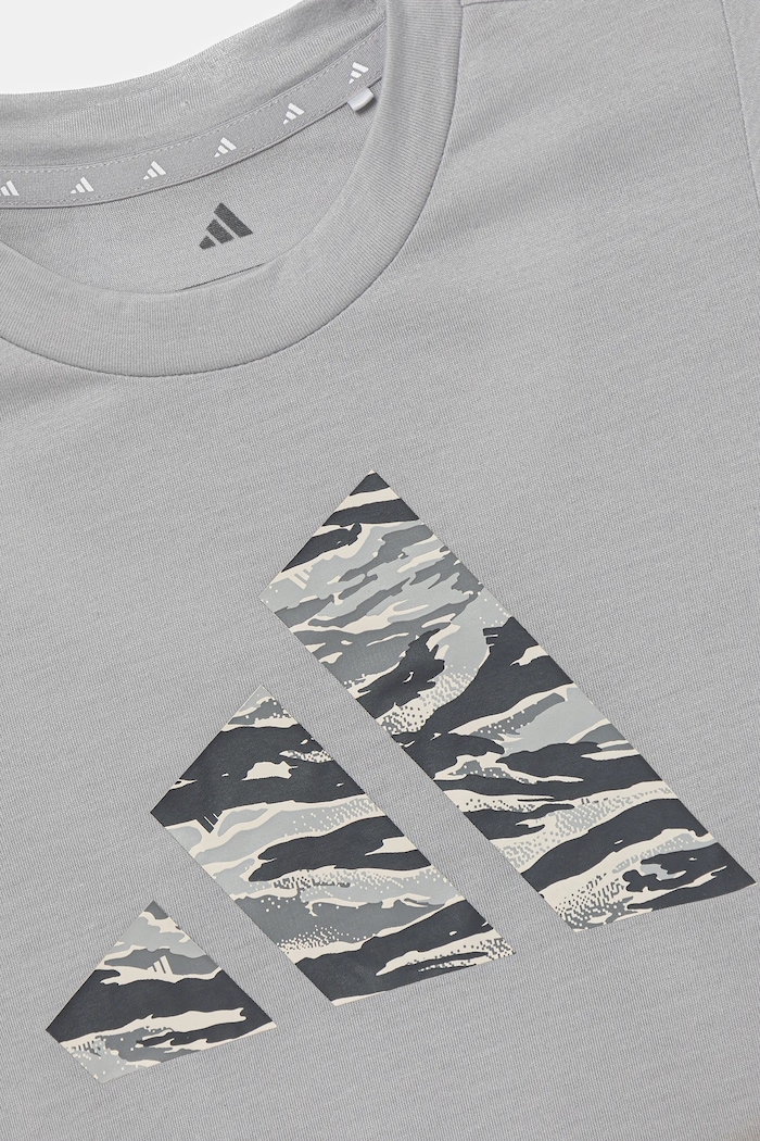 Chłopiec adidas T-shirt treningowy JI6107 szary