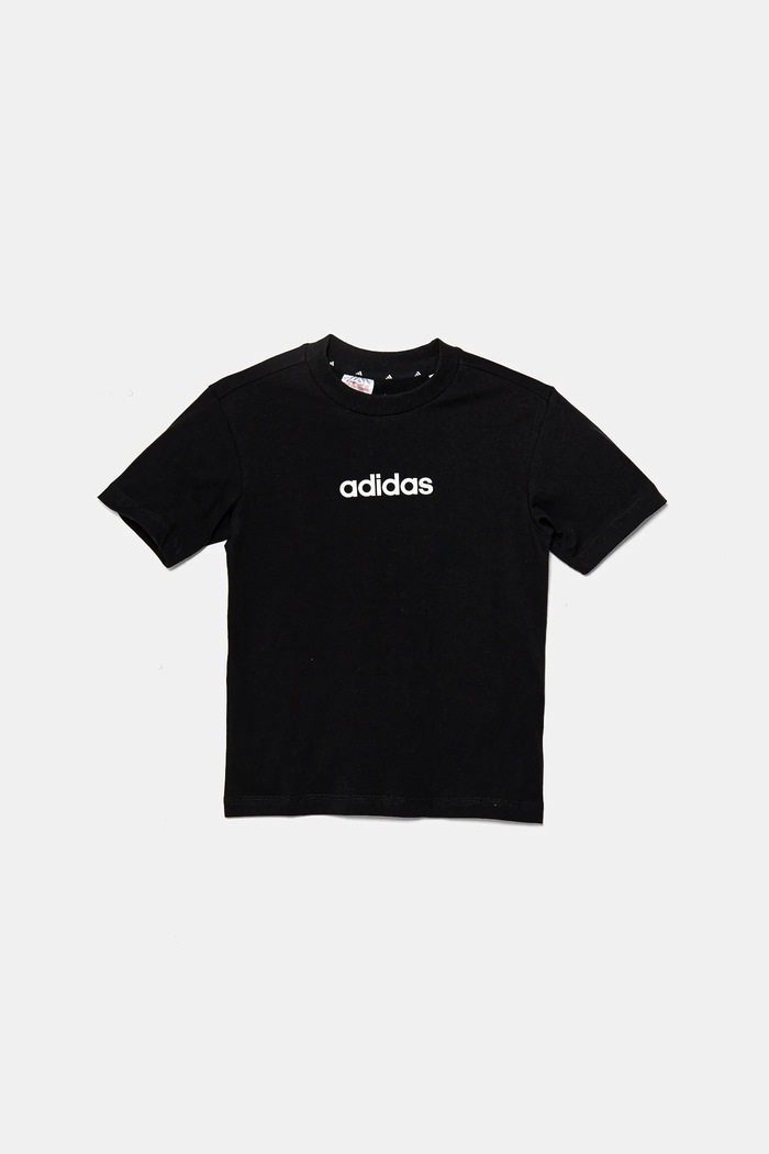 Detské bavlnené tričko adidas JC9748 čierna SS26