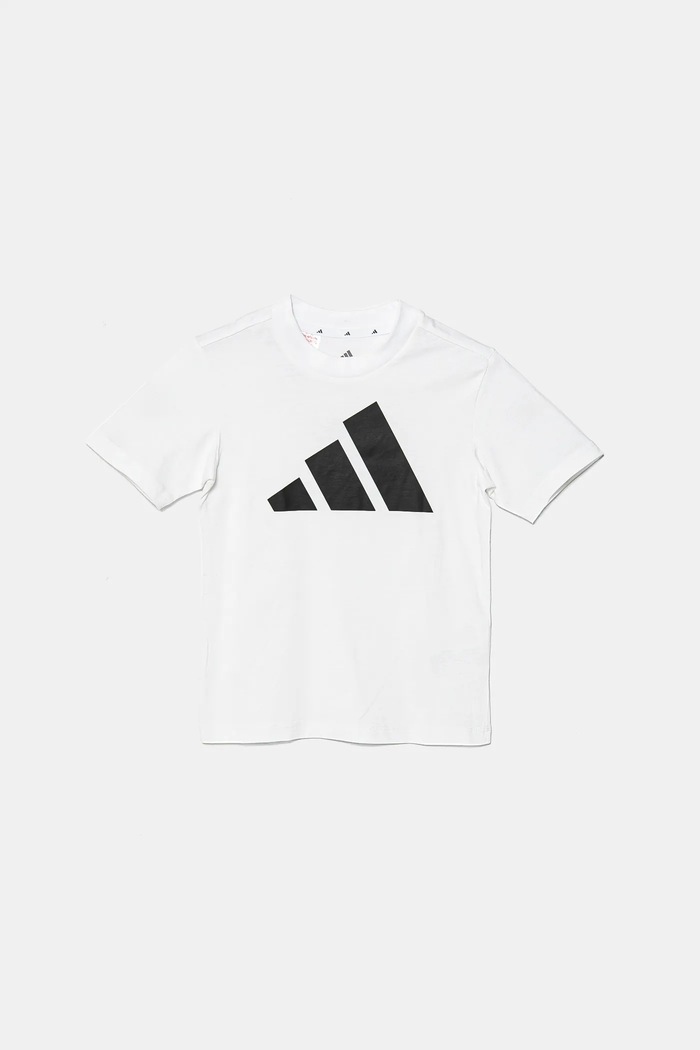 Detské bavlnené tričko adidas JC9659 biela SS25