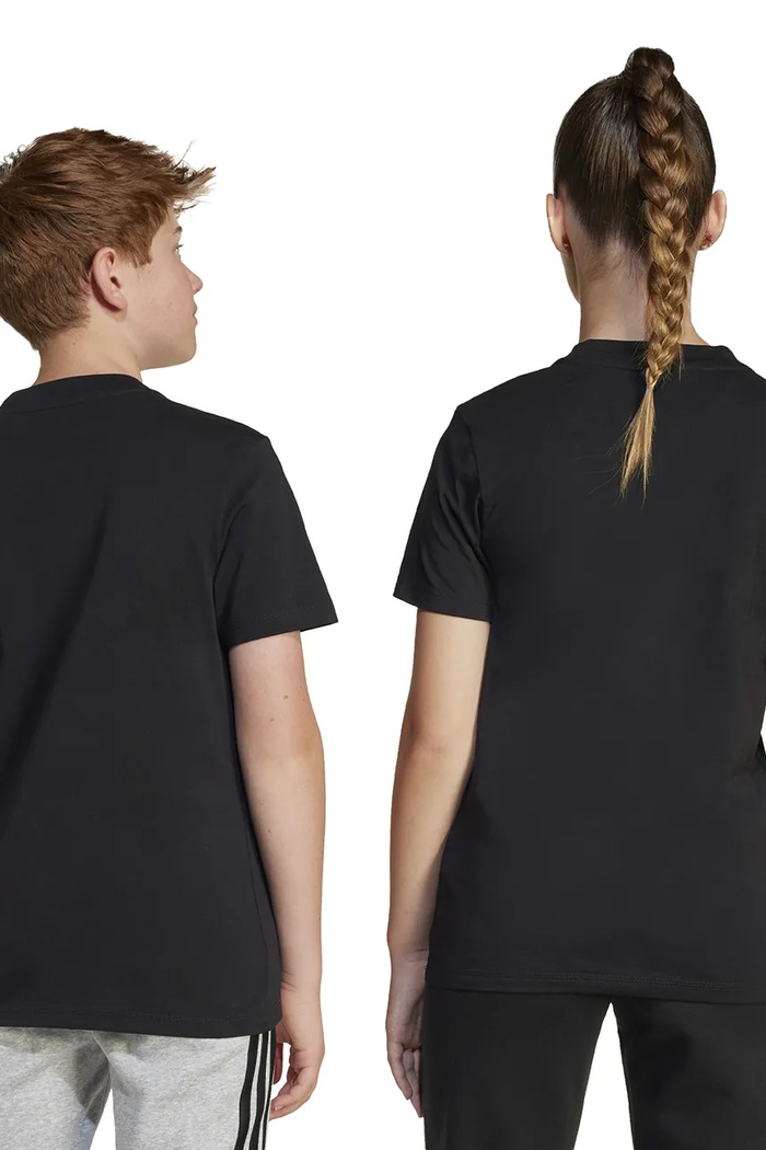 adidas t-shirt bawełniany dziecięcy JC9660 czarny