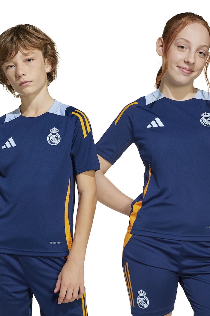 adidas Performance t-shirt dziecięcy REAL okrągły granatowy JE4197