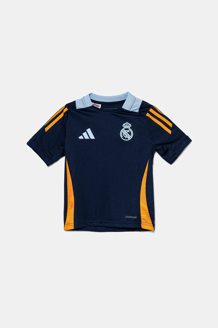adidas Performance t-shirt dziecięcy REAL JE4197 granatowy SS25