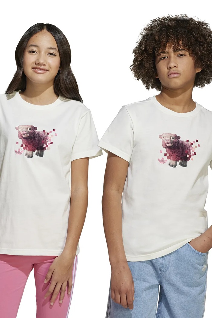 adidas Originals T-shirt bawełniany dziecięcy biały JZ9936