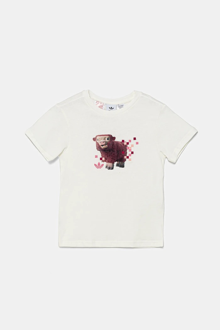adidas Originals T-shirt bawełniany dziecięcy JZ9936 biały SS25