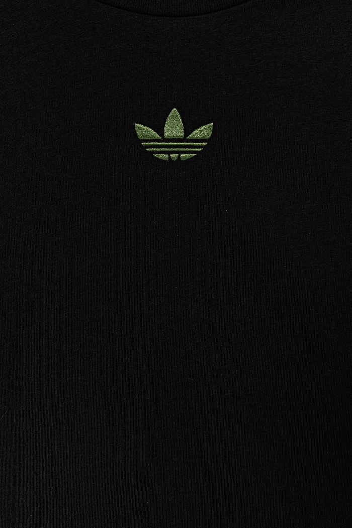 adidas Originals t-shirt bawełniany dziecięcy czarny JZ9940