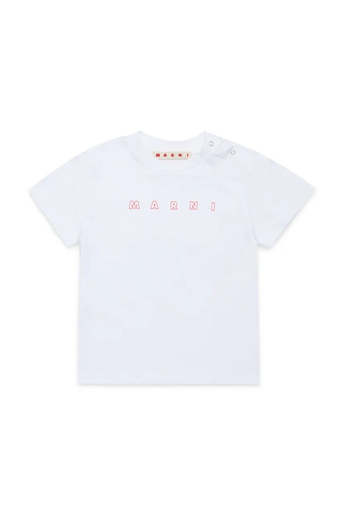 Marni gyerek pamut póló MT276B T-SHIRT pamut fehér M01438
