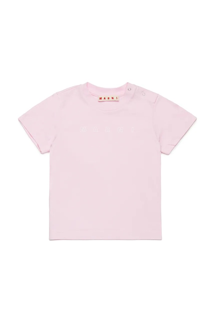 Marni t-shirt in cotone per bambini MT276B T-SHIRT cotone rosa M01438