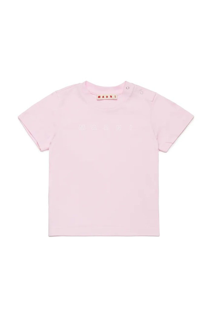 Marni t-shirt in cotone per bambini MT276B T-SHIRT cotone rosa M01438