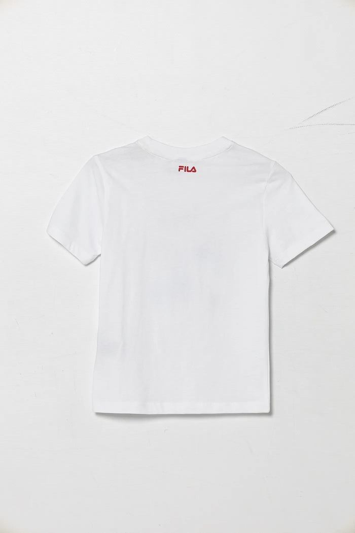 Dětské bavlněné tričko Fila LOPAR FAK0408 bílá SS25