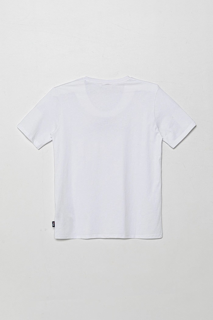 Fila T-shirt bawełniany dziecięcy LOHBERG FAT0626 biały SS25