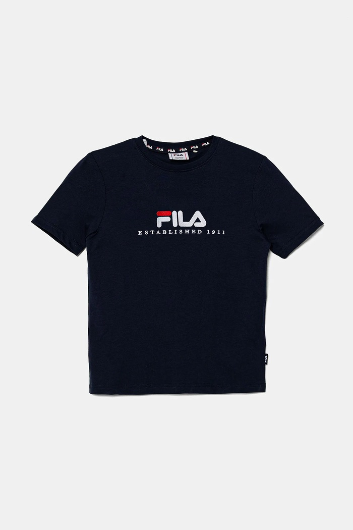 Fila T-shirt bawełniany dziecięcy LOHBERG granatowy FAT0626