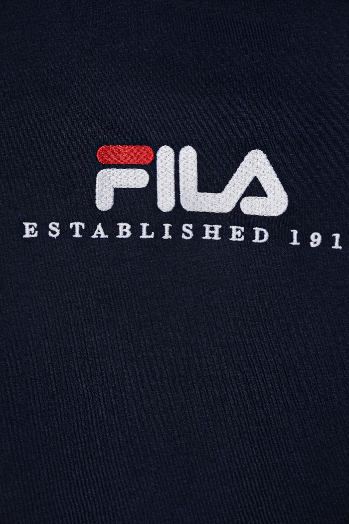 Chłopiec Fila T-shirt bawełniany dziecięcy LOHBERG FAT0626 granatowy