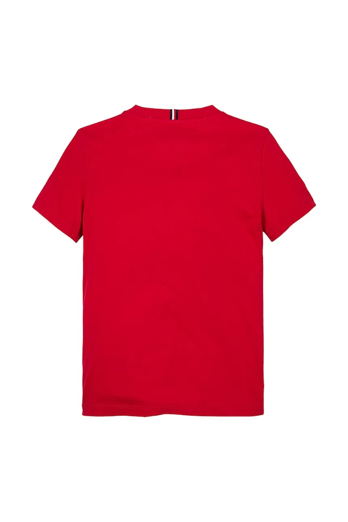 Chłopiec Tommy Hilfiger t-shirt dziecięcy bawełniany KS0KS00397.74.122.PPYA czerwony