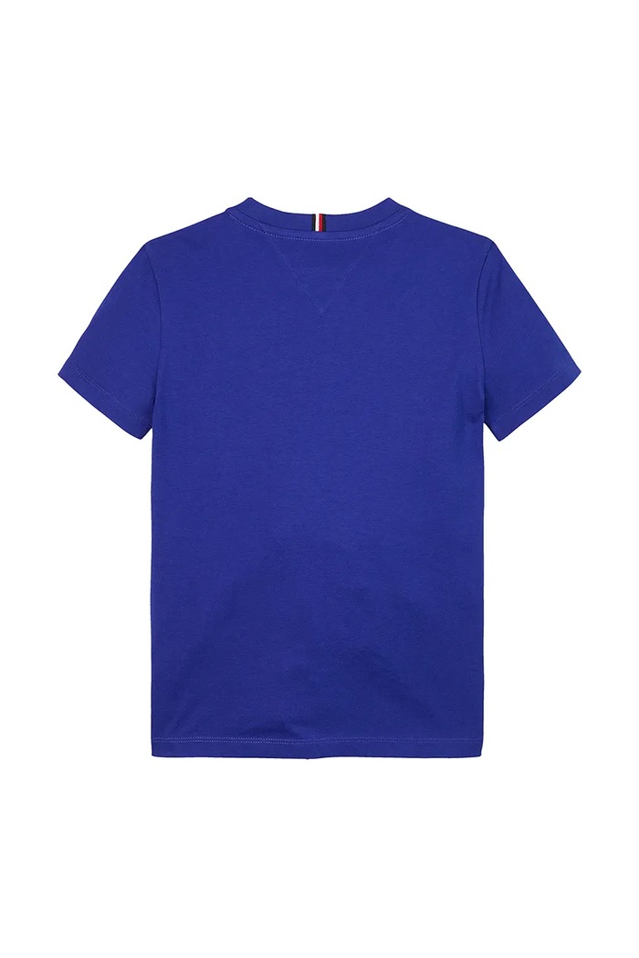 Chlapec Detské bavlnené tričko Tommy Hilfiger KS0KS00397.128.176.PPYA fialová