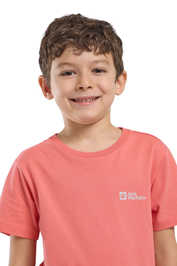 Detské bavlnené tričko Jack Wolfskin ESSENTIAL COTTON T K A64184.164.176
