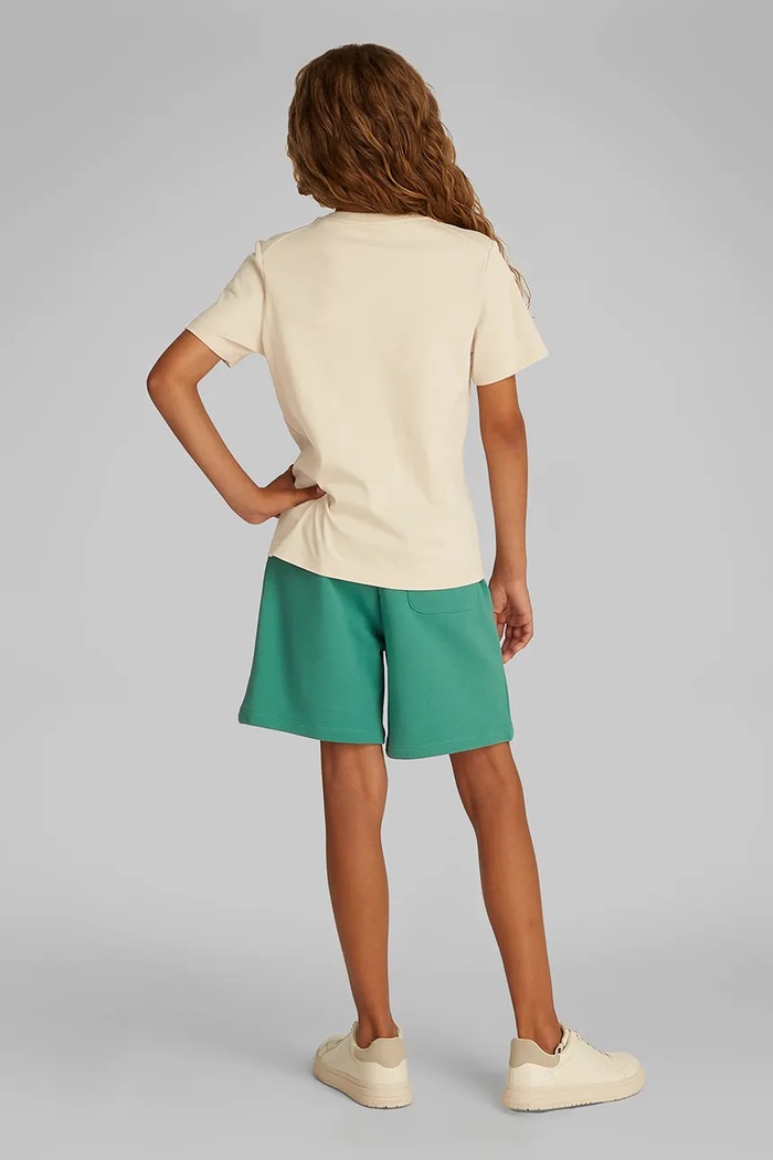 Calvin Klein Jeans t-shirt bawełniany dziecięcy beżowy IU0IU00676.PPYA