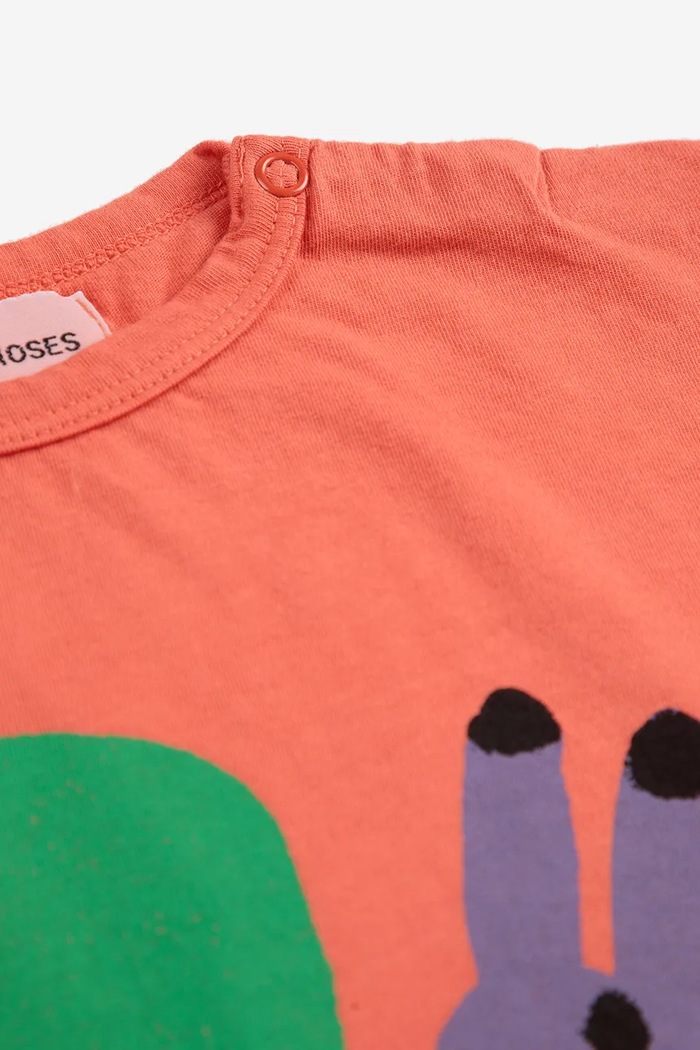CHLAPEC Bavlněné dětské tričko Bobo Choses Funny Snail 125AB012 oranžová