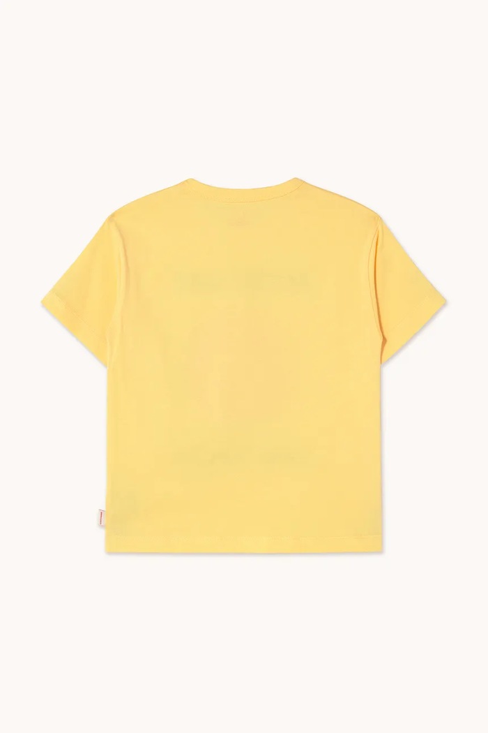 Chłopiec Tinycottons t-shirt bawełniany dziecięcy SUN TALES GRAPHIC TEE SS25.089 żółty