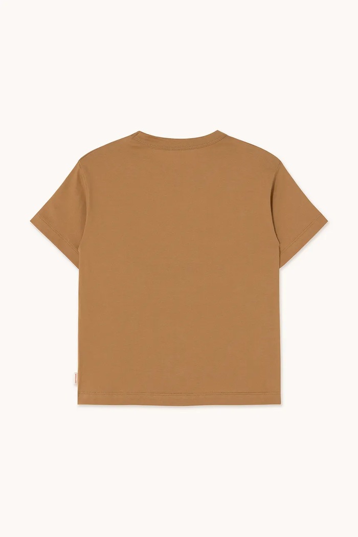 Băieți Tinycottons Tricou de bumbac pentru copii MIDNIGHT GRAPHIC TEE SS25.093 maro