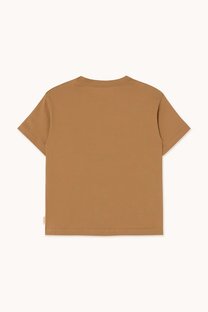 Băieți Tinycottons Tricou de bumbac pentru copii MIDNIGHT GRAPHIC TEE SS25.093 maro