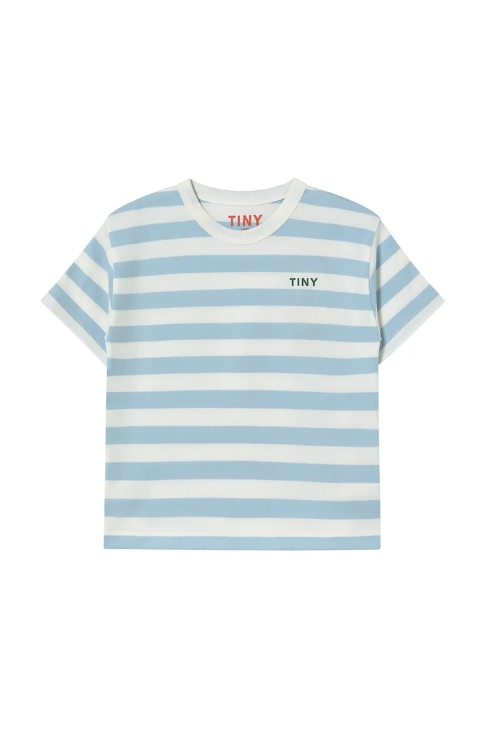 Tinycottons t-shirt bawełniany dziecięcy STRIPES TEE SS25.111 niebieski SS25