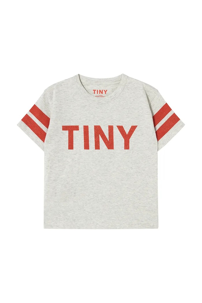Tinycottons Tricou de bumbac pentru copii STRIPES TINY TEE gri SS25.145