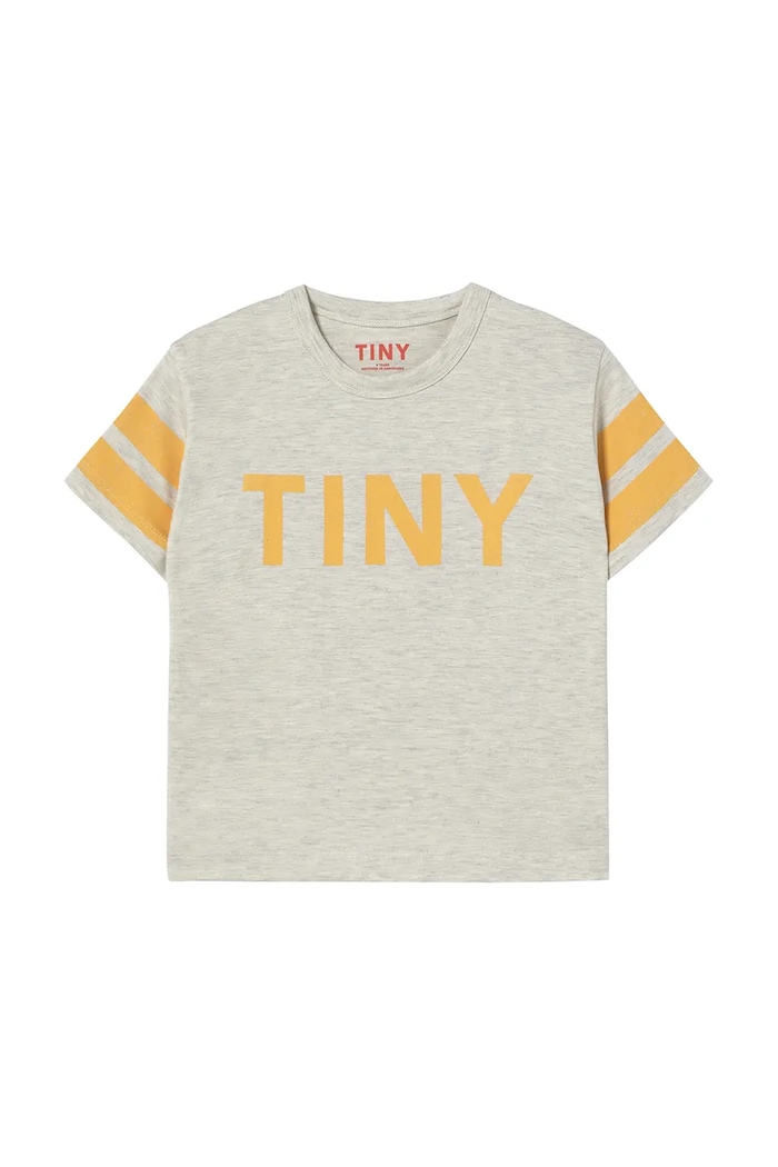Tinycottons tricou de bumbac pentru copii STRIPES TINY TEE SS25.145 bej SS25