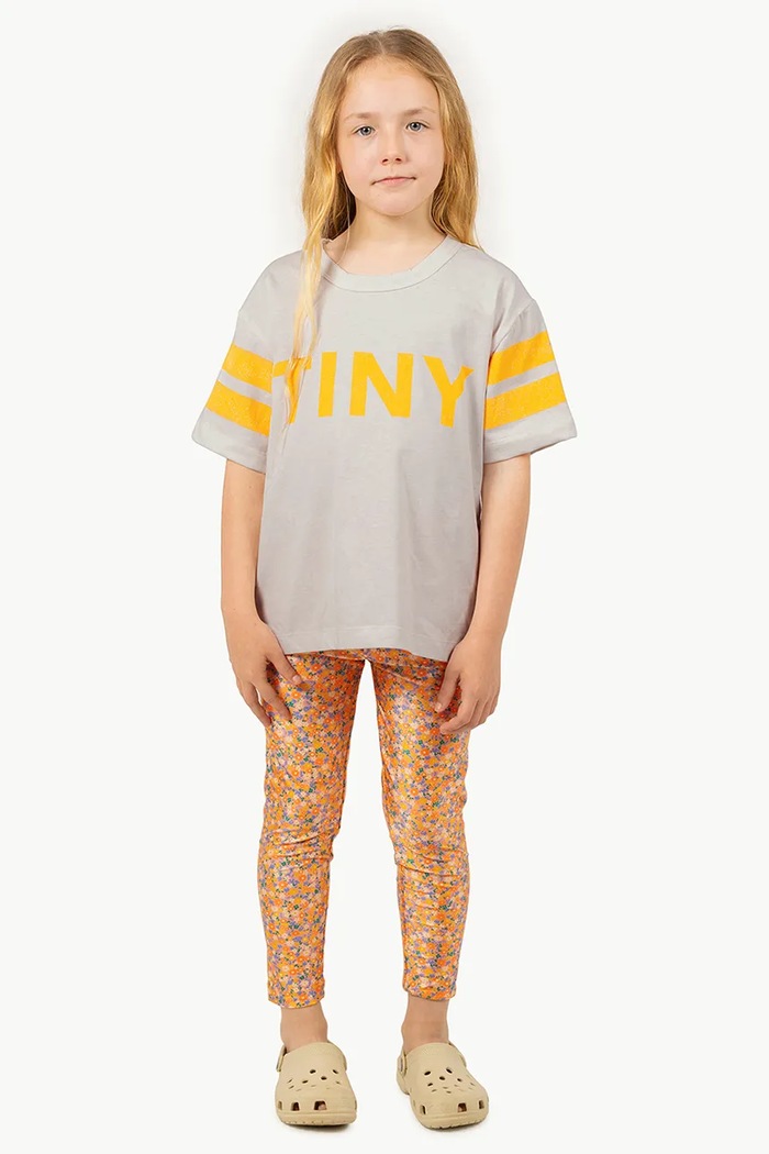 Tinycottons tricou de bumbac pentru copii STRIPES TINY TEE SS25.145 bej