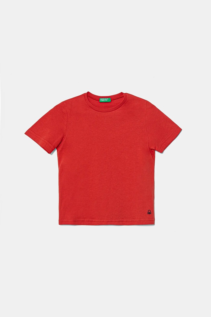 Детска памучна тениска United Colors of Benetton памук червен 3I1XG106Z.P.Season.PPYA