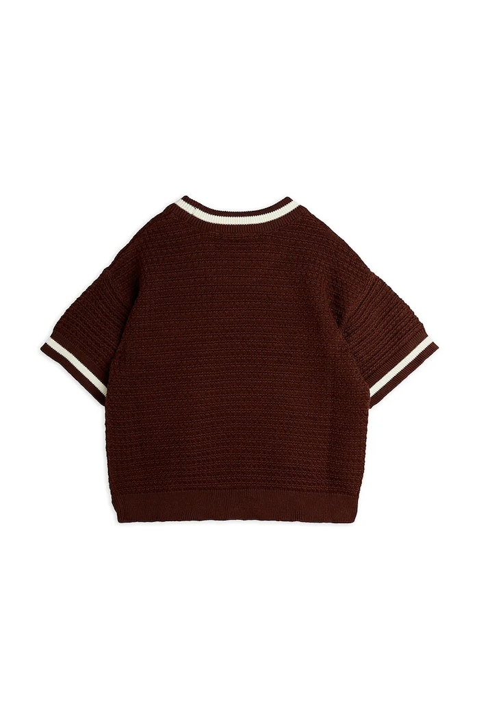 CHLAPEC Dětské bavlněné tričko Mini Rodini Lizard 2521014616 hnědá