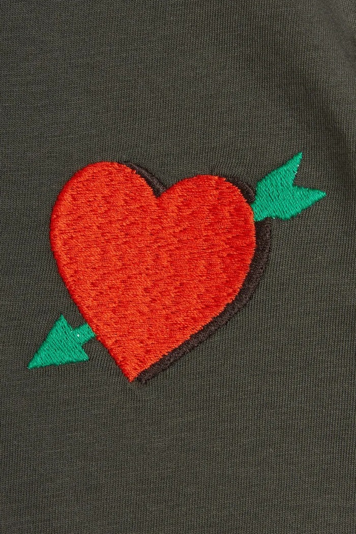 CHLAPEC Dětské bavlněné tričko Mini Rodini Arrowed heart 2522012499 černá