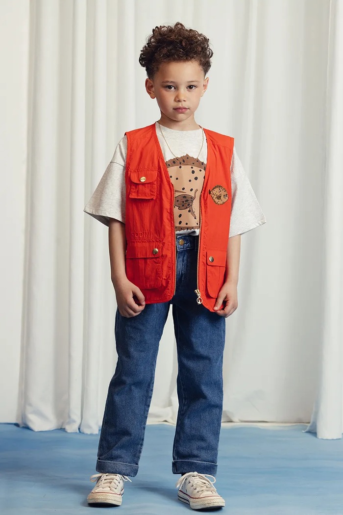 T-shirt Flundra Mini Rodini 2522012994 szary