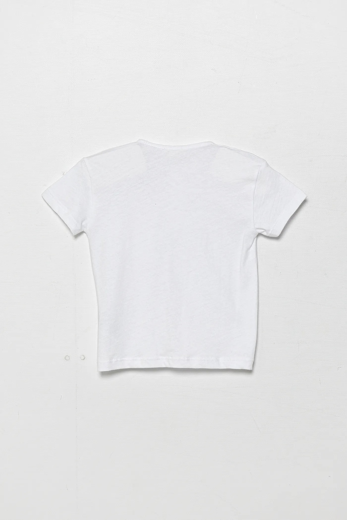 United Colors of Benetton újszülött póló 3F4JA105S.W.Seasonal fehér SS25