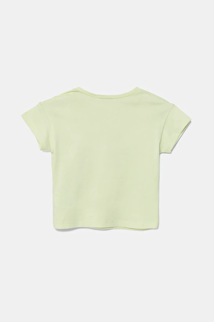 Μωρό βαμβακερό μπλουζάκι United Colors of Benetton 3096A106D.W.Seasonal πράσινο SS25