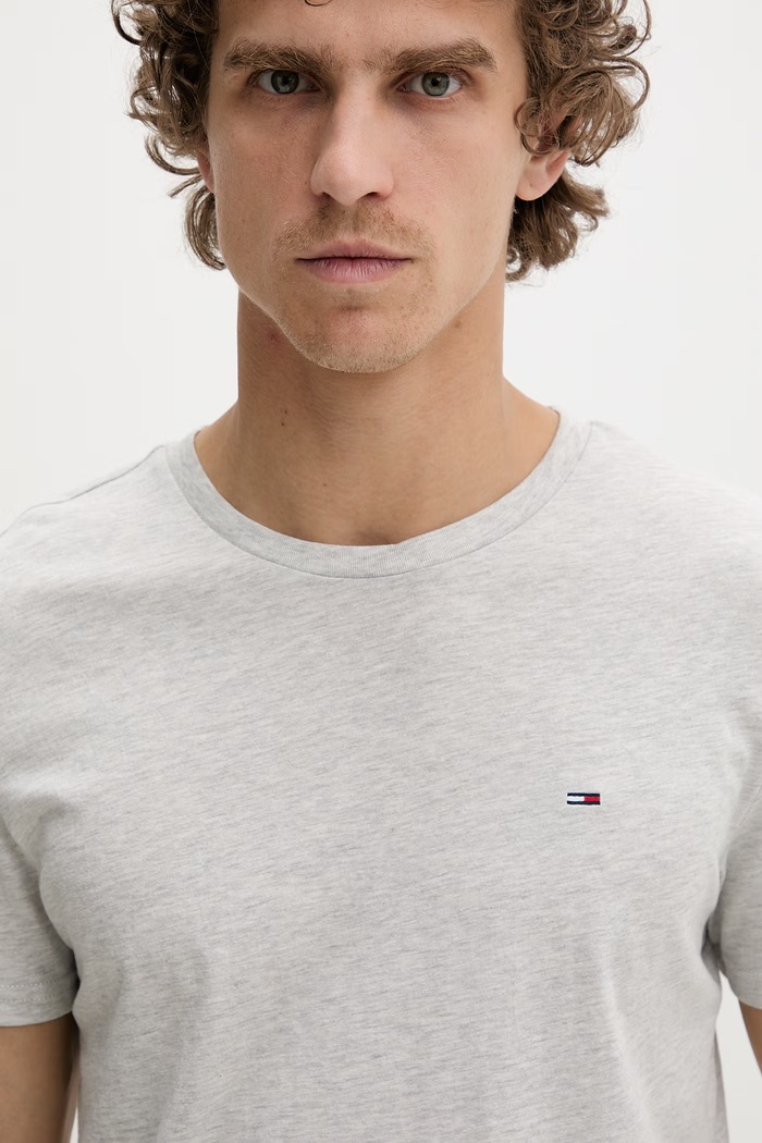 Tommy Jeans T-shirt ανδρικό γκρί DM0DM20363